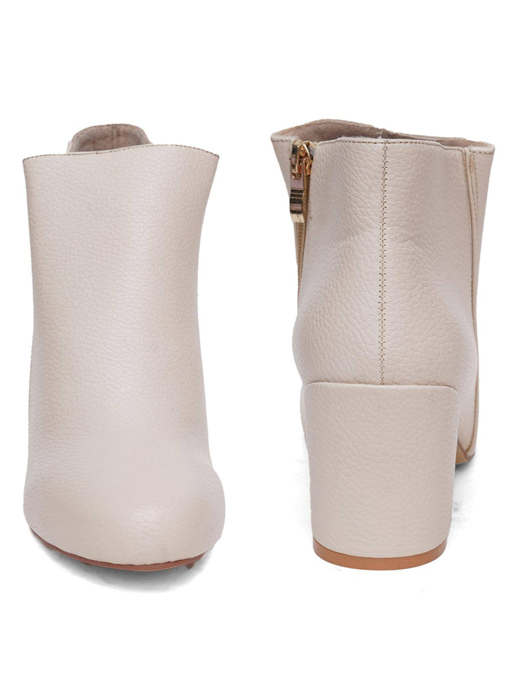 Women Cream Solid Casual Boots | BT61 - view 5
