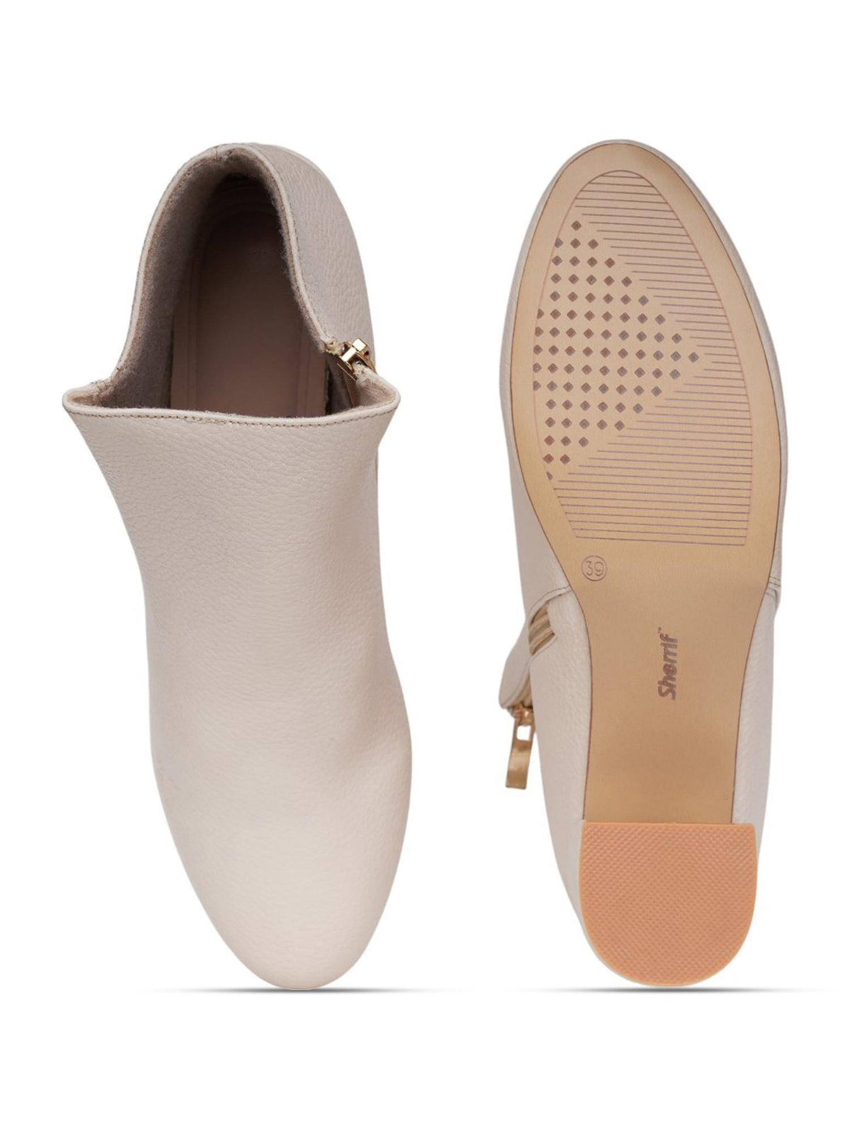 Women Cream Solid Casual Boots | BT61 - view 6