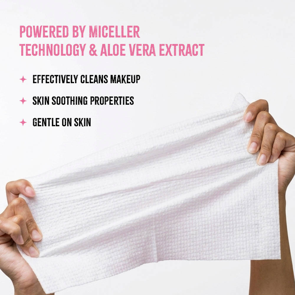 Nykaa Micellar Mini Makeup Remover Wipes Ultra-Soft, Gentle Wipes For Instant Cleanse & Hydration | E20 - view 3