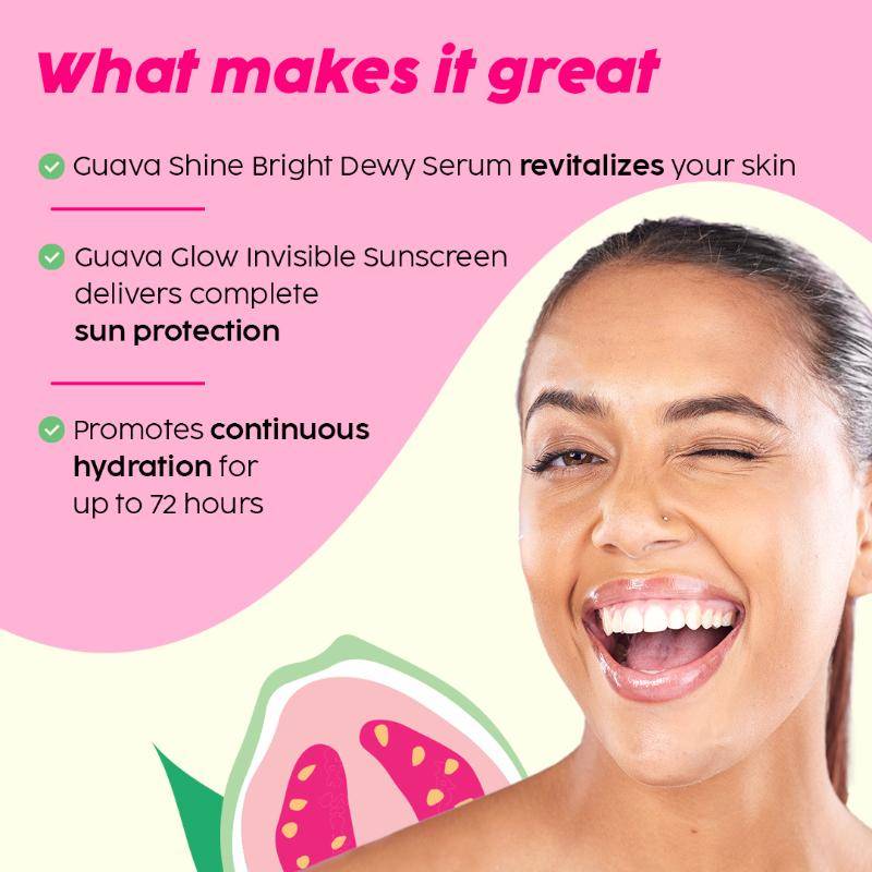 Guava Glow Combo With SPF 50+ Sunscreen & 3% Glycolic Acid Serum | PL1 - view 8