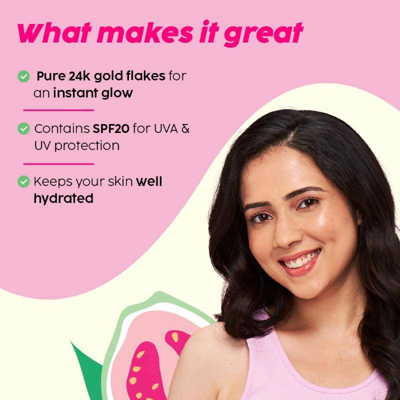 Guava Glowy Kit With 24K Gold Dewy Serum & SPF 20 Moisturizer | PL1 - view 5