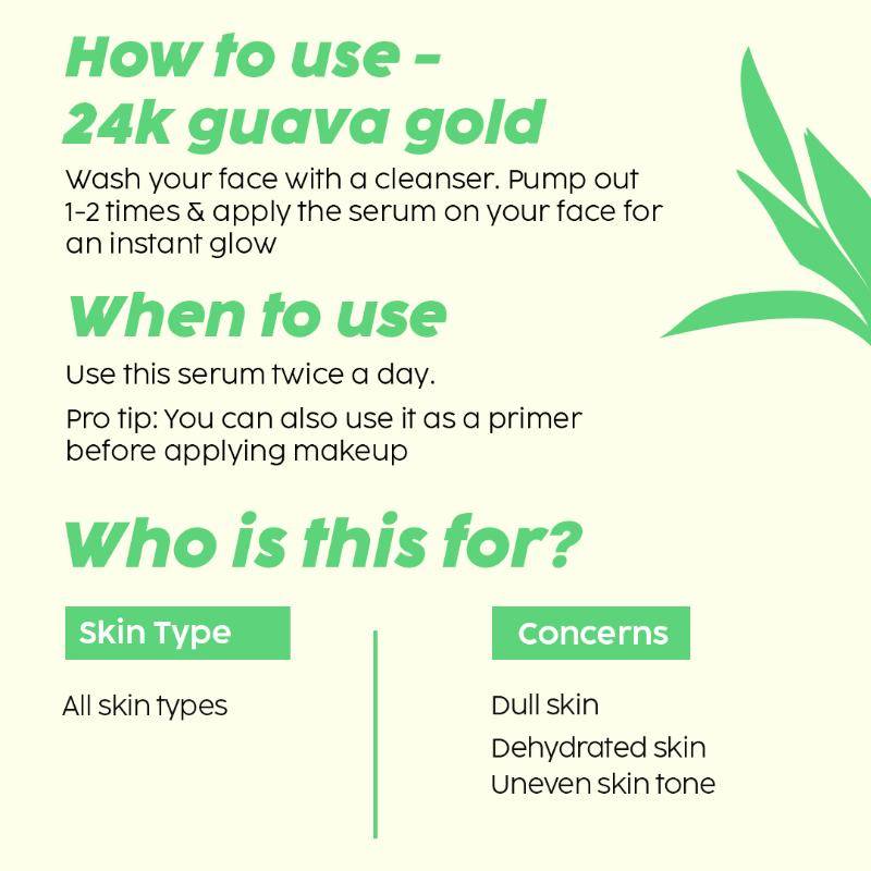 Guava Glowy Kit With 24K Gold Dewy Serum & SPF 20 Moisturizer | PL1 - view 9