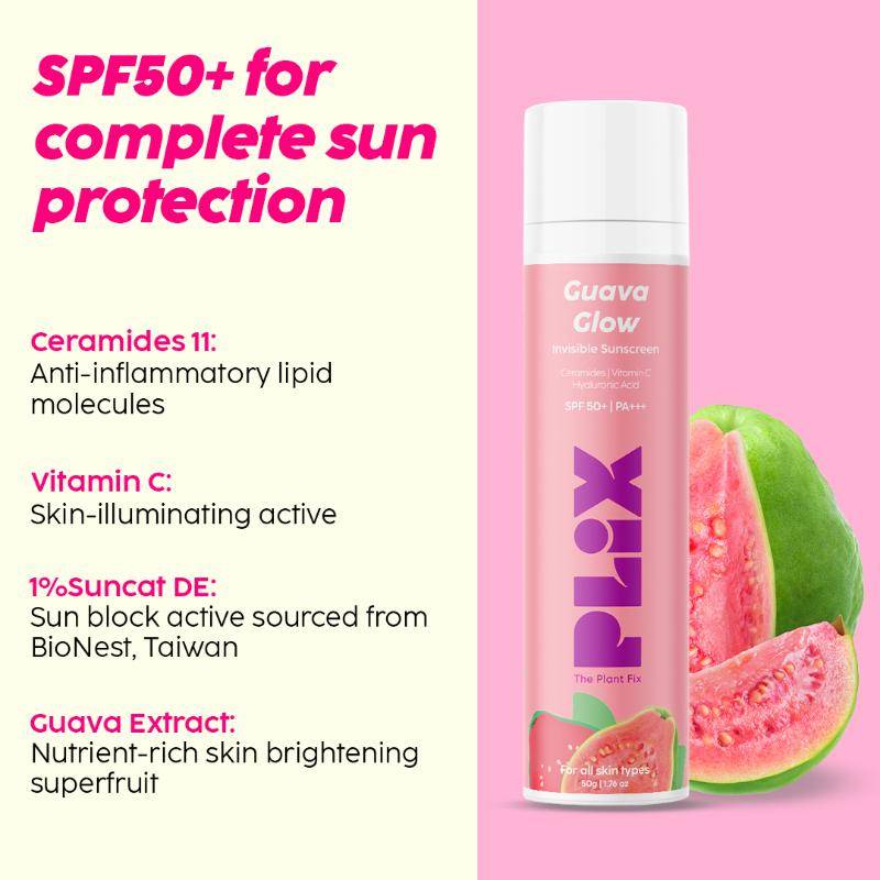 Guava Glowy Kit With 24K Gold Dewy Serum, SPF 50+ Sunscreen & Moisturizer | PL1 - view 11