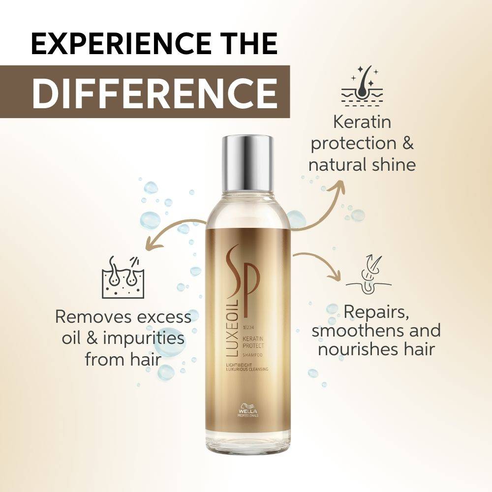 System Professional Luxeoil Keratin Protect Shampoo For Dry & Damaged Hair | H85 - view 2