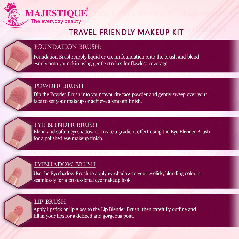 Travel Friendly Make-Up Kit With Mirror | T32 - view 3