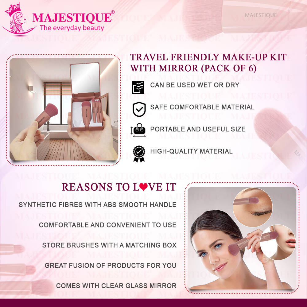 Travel Friendly Make-Up Kit With Mirror | T32 - view 4