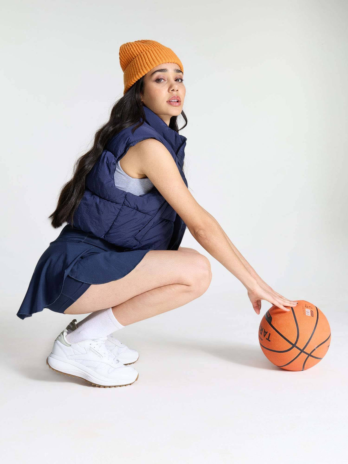 Grey Cotton High Waist Skort - view 12