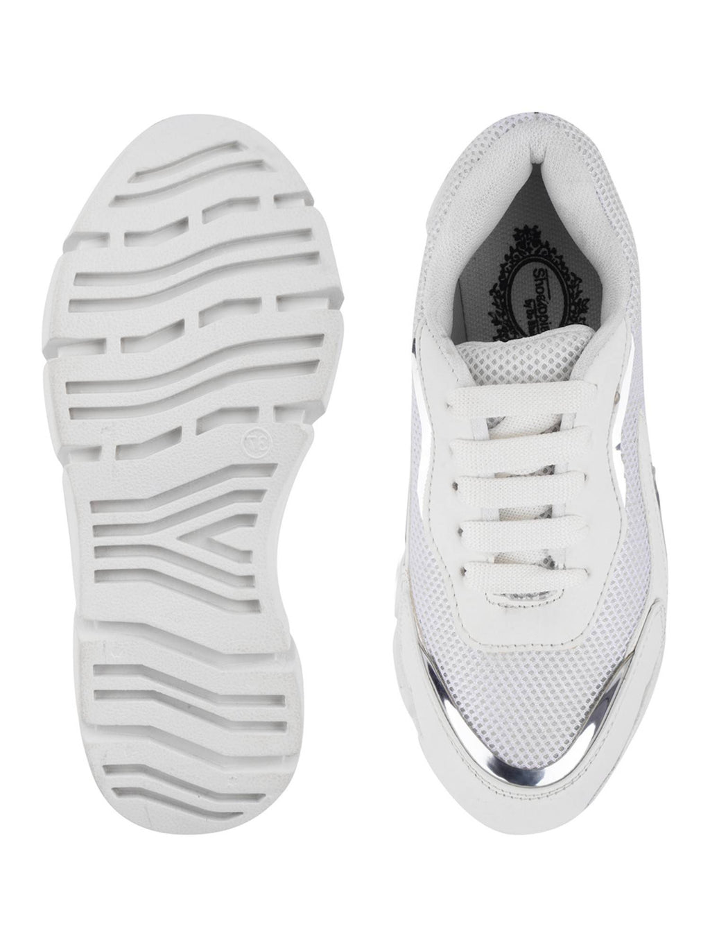 Women White Running Non-Marking Shoes | SH9 - view 5
