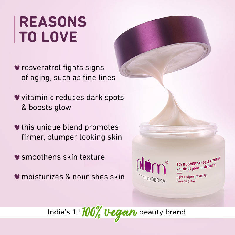 1% Resveratrol & Vitamin C Youthful Glow Moisturizer For Glowing Skin | FC3 - view 2