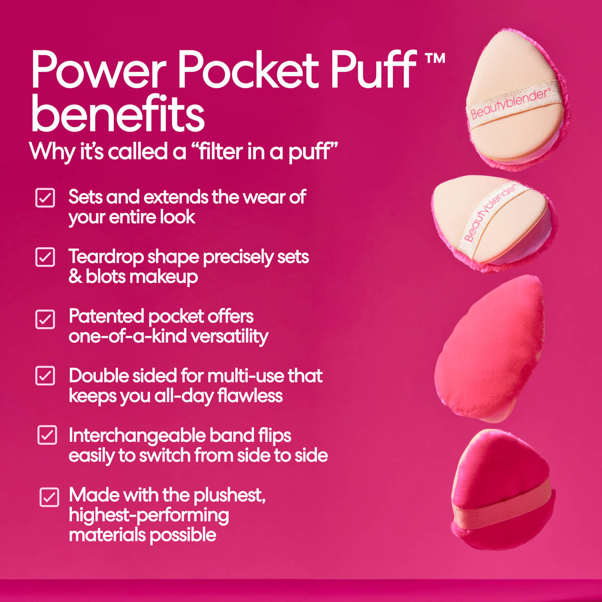 Pocket Dual Sided Powder Puff For Setting And Baking | C83 - view 2