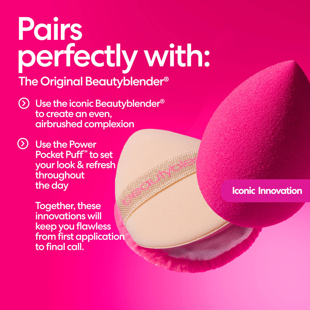 Pocket Dual Sided Powder Puff For Setting And Baking | C83 - view 3