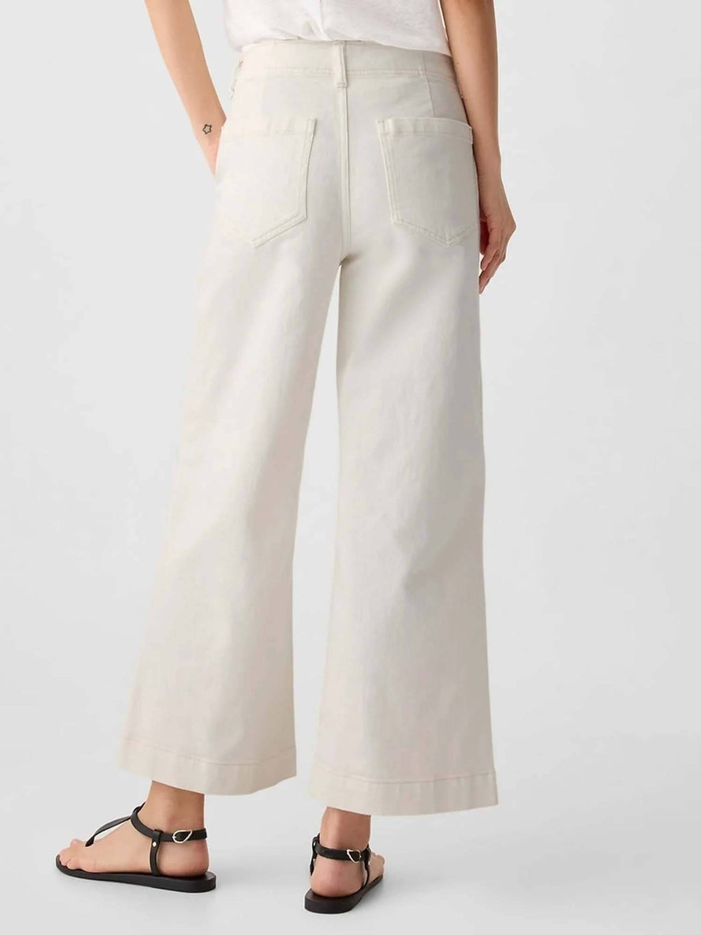White Wide Jeans | RF89 - view 2