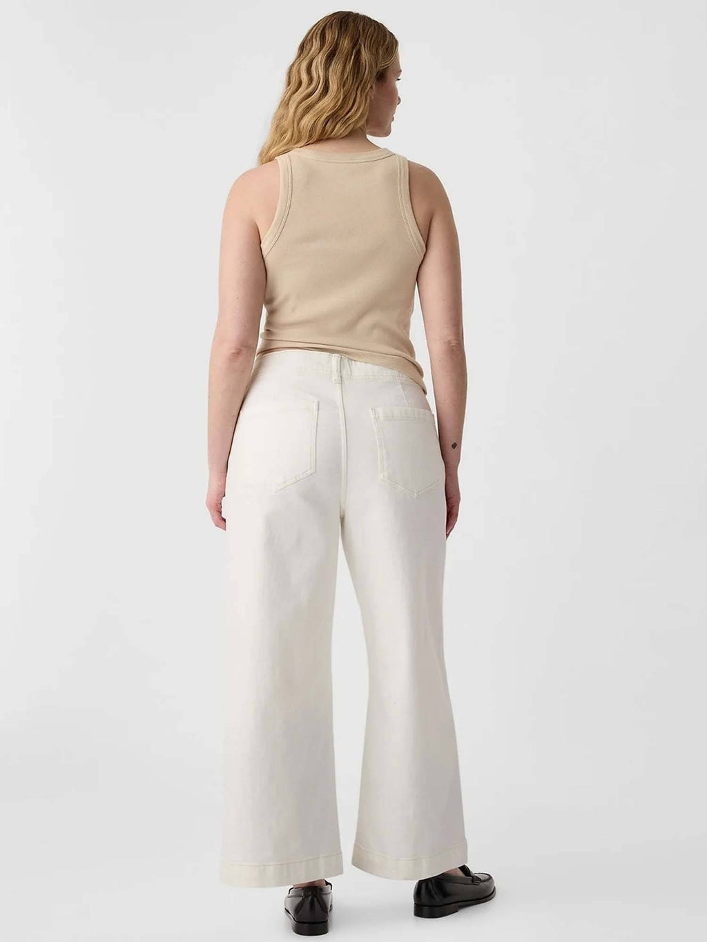 White Wide Jeans | RF89 - view 7