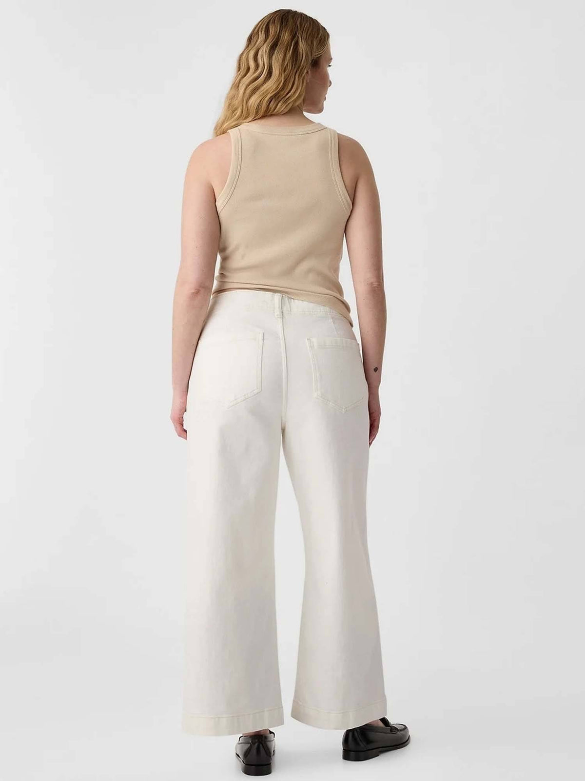 White Wide Jeans | RF89 - view 7