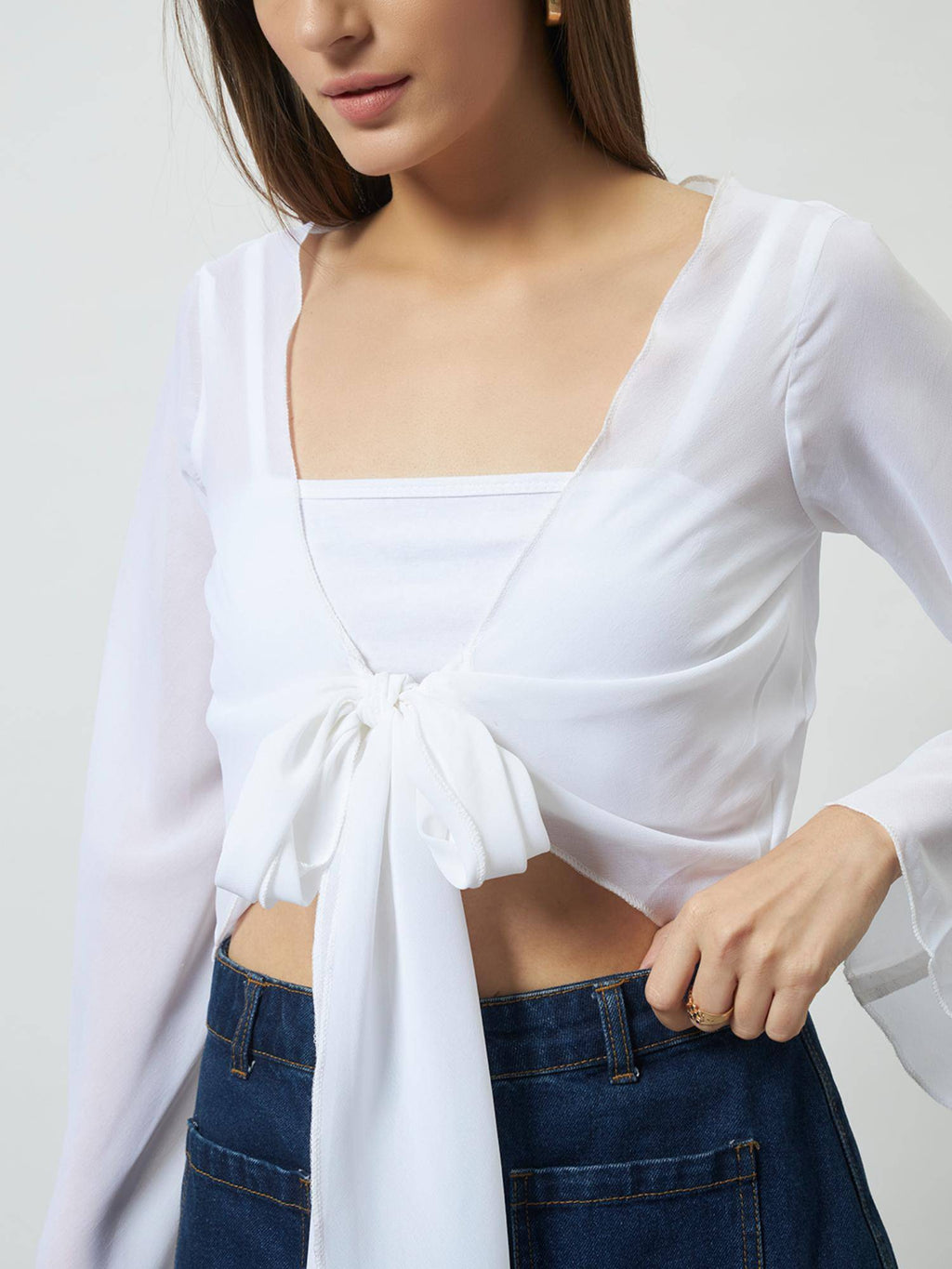 Front Tie-Up Shrug | JC78 - view 3