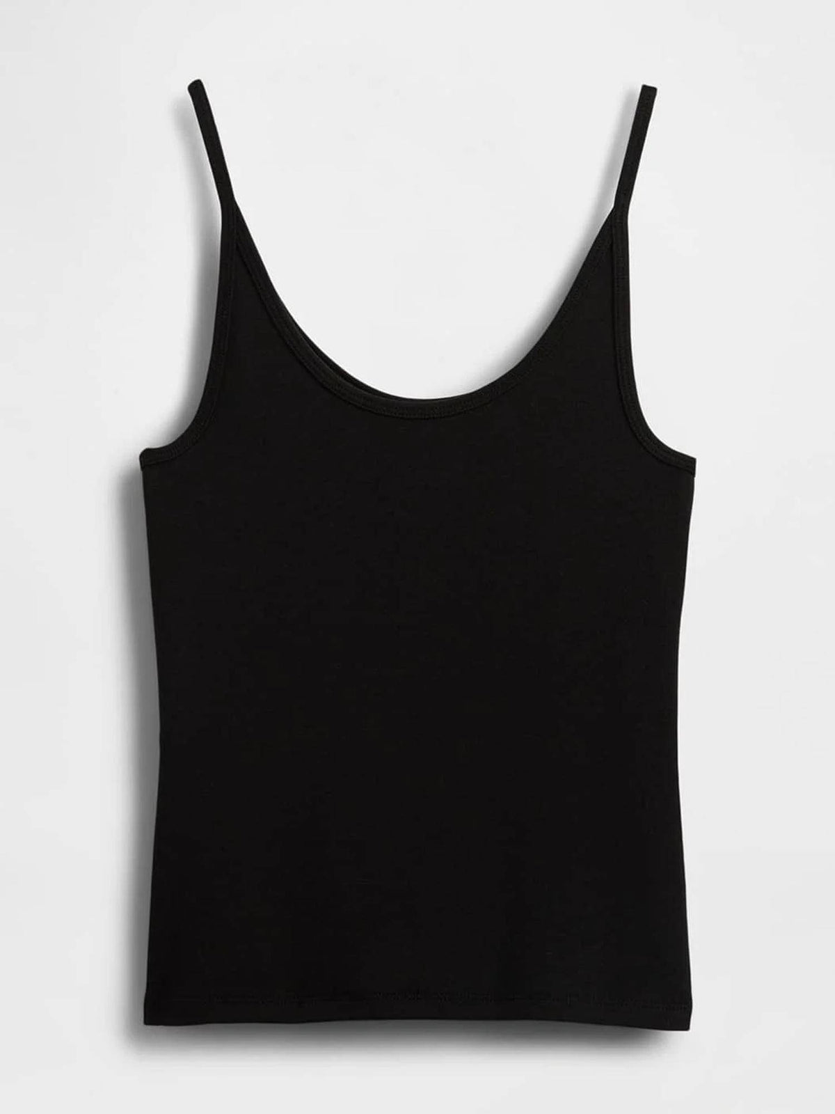 Black Women Slim Scoop Tank Top | TT98 - view 3
