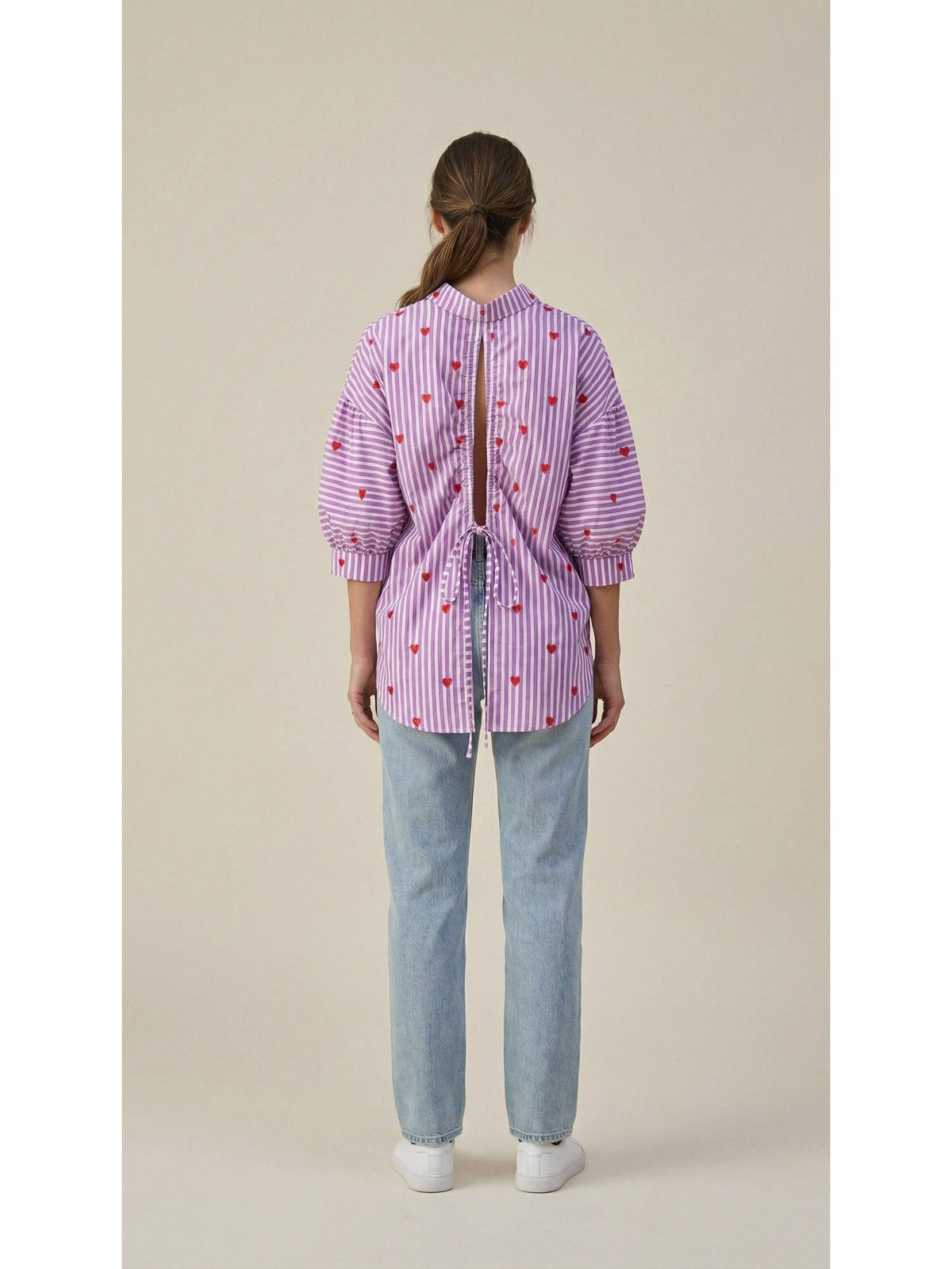 Lavender Striped Shirt | S67 - view 2