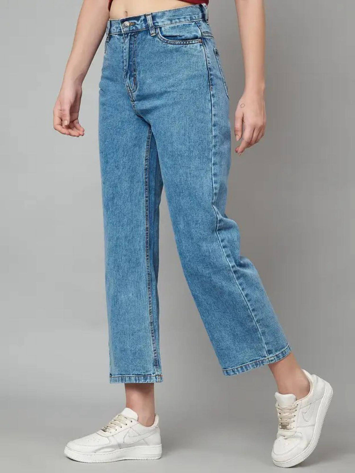 Ice Wideleg Women Streachable High Rise Jeans | WL90 - view 1