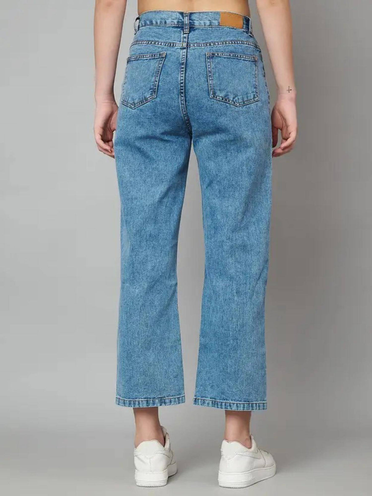 Ice Wideleg Women Streachable High Rise Jeans | WL90 - view 3