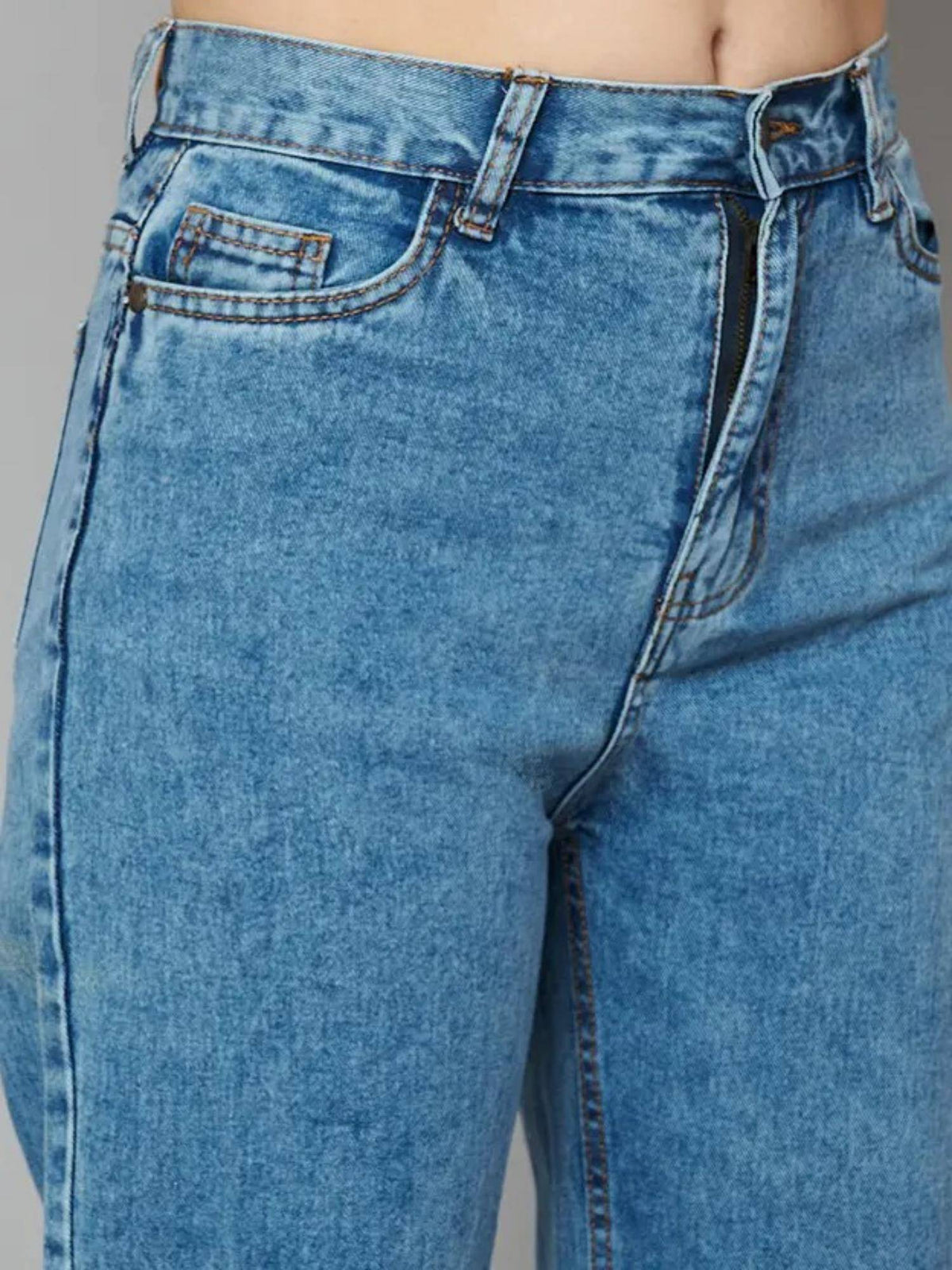 Ice Wideleg Women Streachable High Rise Jeans | WL90 - view 4