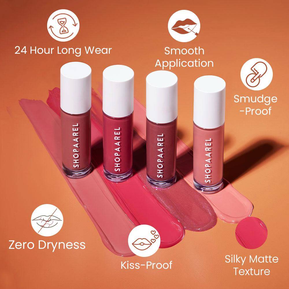 Matte Gloss Liquid Lipstick-24 Long Wear Formula, Ultra Glossy Finish, Lightweight | L12 - view 4