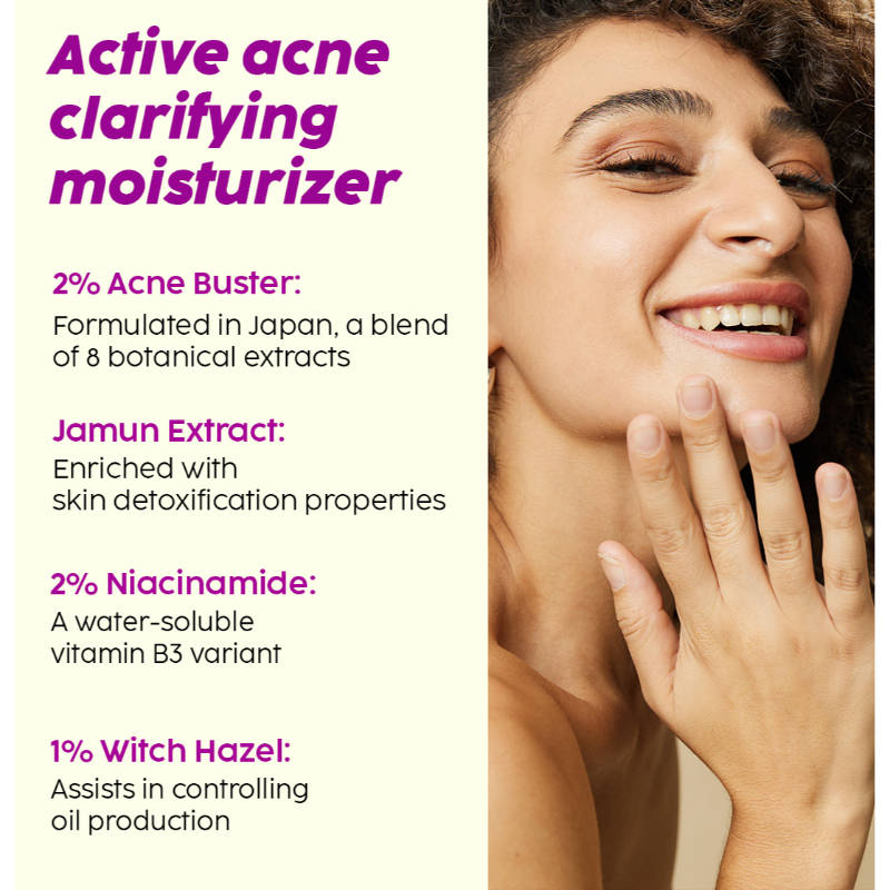 2% Acne Buster Moisturizer & 10% Niacinamide Serum Combo For Oily Skin, Helps Reduce Pimples | PL1 - view 12
