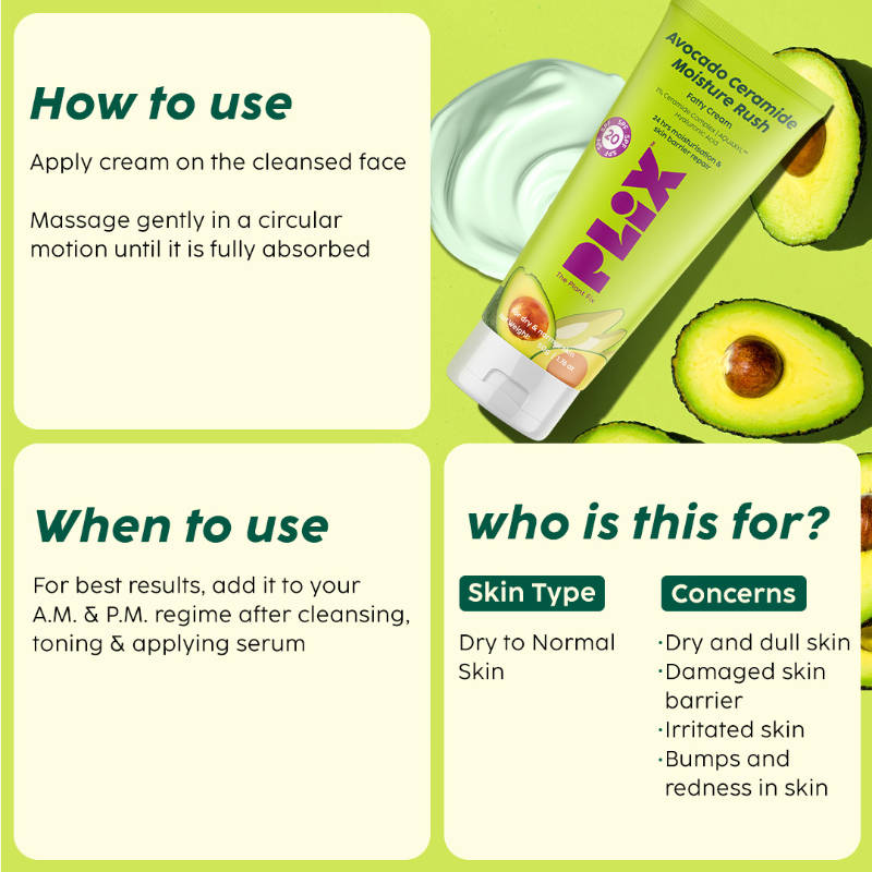 Avocado 1% Ceramide Moisture Rush Barrier Repair Cream With SPF 20 | PL1 - view 7