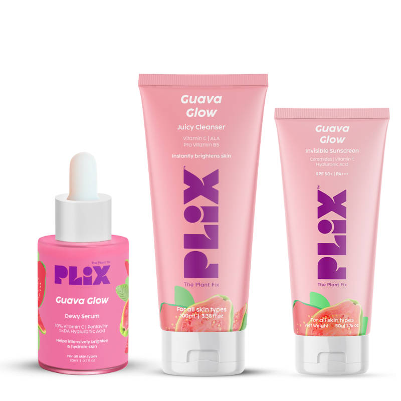 Guava Glow Regime With Cleanser With 10% Vitamin C Serum & Invisible Sunscreen | PL1 - view 1