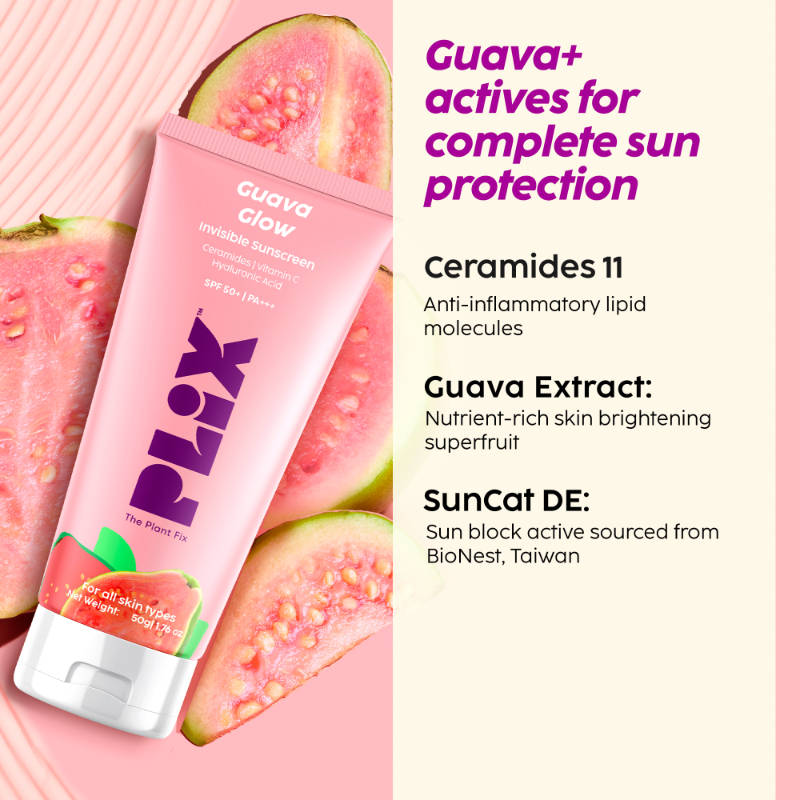 Guava Glow Regime With Cleanser With 10% Vitamin C Serum & Invisible Sunscreen | PL1 - view 5