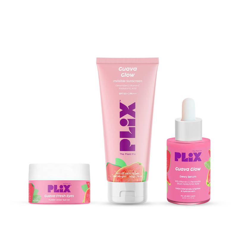 Guava Even Tone Kit With Under Eye Gel, SPF 50+ Sunscreen & 10% Vitamin C Serum | PL1 - view 1