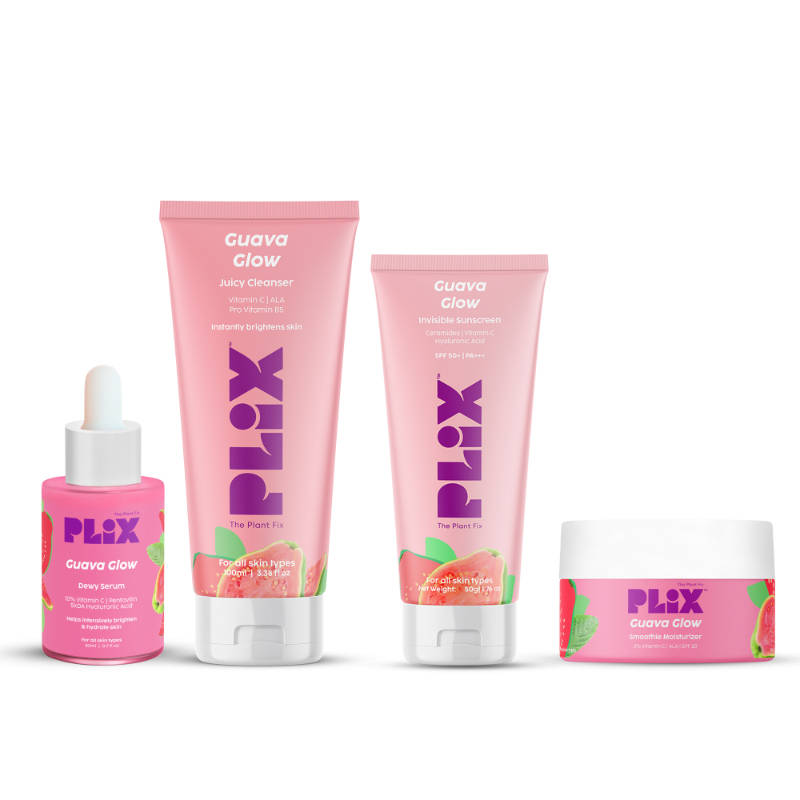 Guava Even Tone Kit With Cleanser, Under Eye Gel, SPF 50+ Sunscreen & 10% Vitamin C Serum | PL1 - view 1