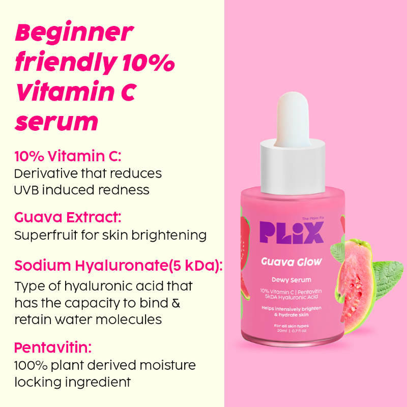 Guava Even Tone Kit With Cleanser, Under Eye Gel, SPF 50+ Sunscreen & 10% Vitamin C Serum | PL1 - view 12