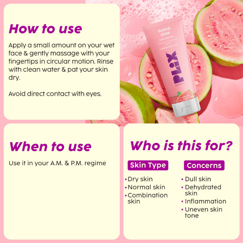 Guava Even Tone Kit With Cleanser, Under Eye Gel, SPF 50+ Sunscreen & 10% Vitamin C Serum | PL1 - view 13