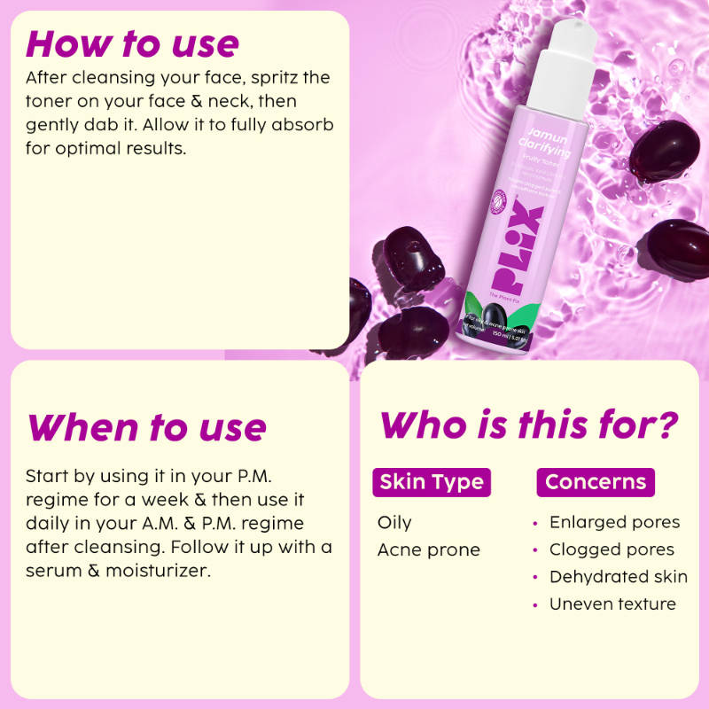Jamun Active Acne Regime With Cleanser & Toner To Unclog Pores & Reduce Acne | PL1 - view 4