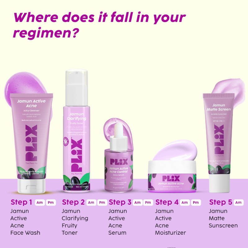 Jamun Active Acne Regime With Cleanser & Toner To Unclog Pores & Reduce Acne | PL1 - view 7
