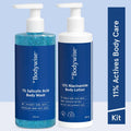 Back Acne Kit - 1% Salicylic Acid Body Wash & 10% Niacinamide Body Lotion- For Soft Skin | BWS9 - view 1