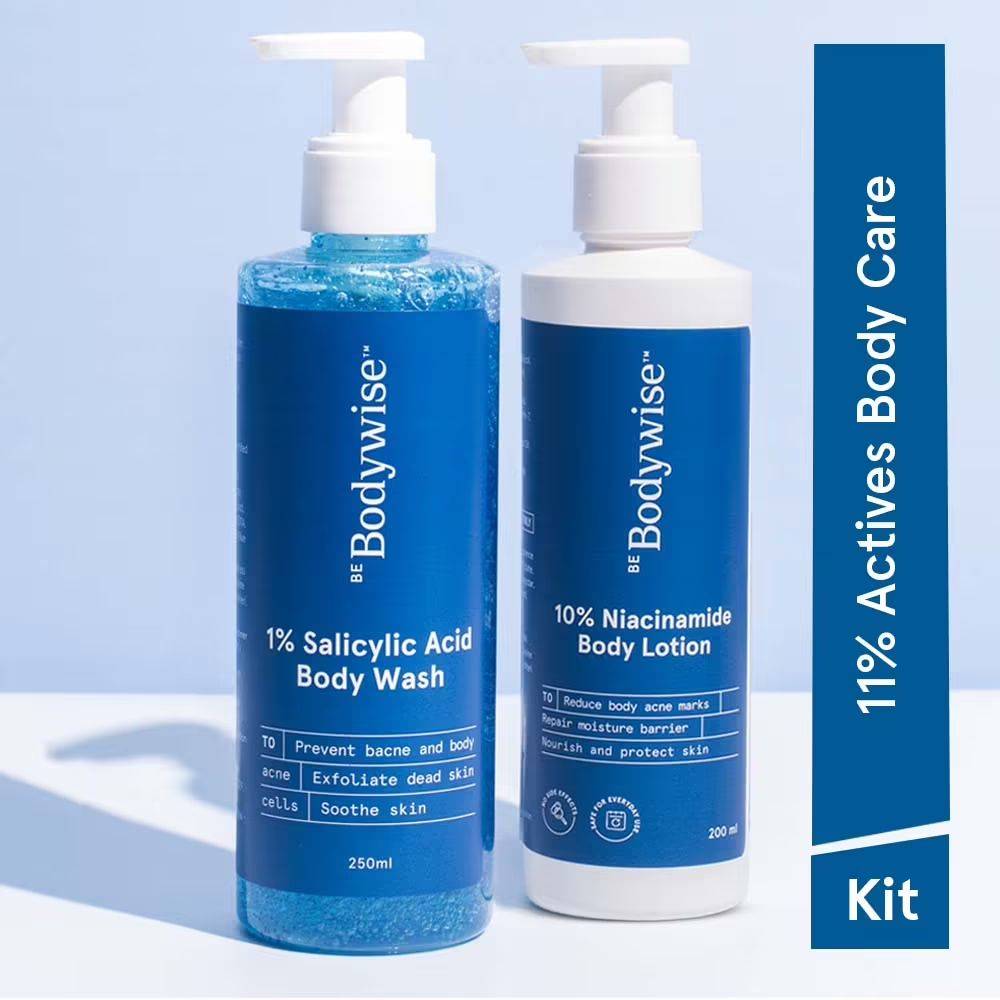 1% Salicylic Acid Body Wash + 10% Niacinamide Body Lotion - Improves Skin Texture | BWS9 - view 1