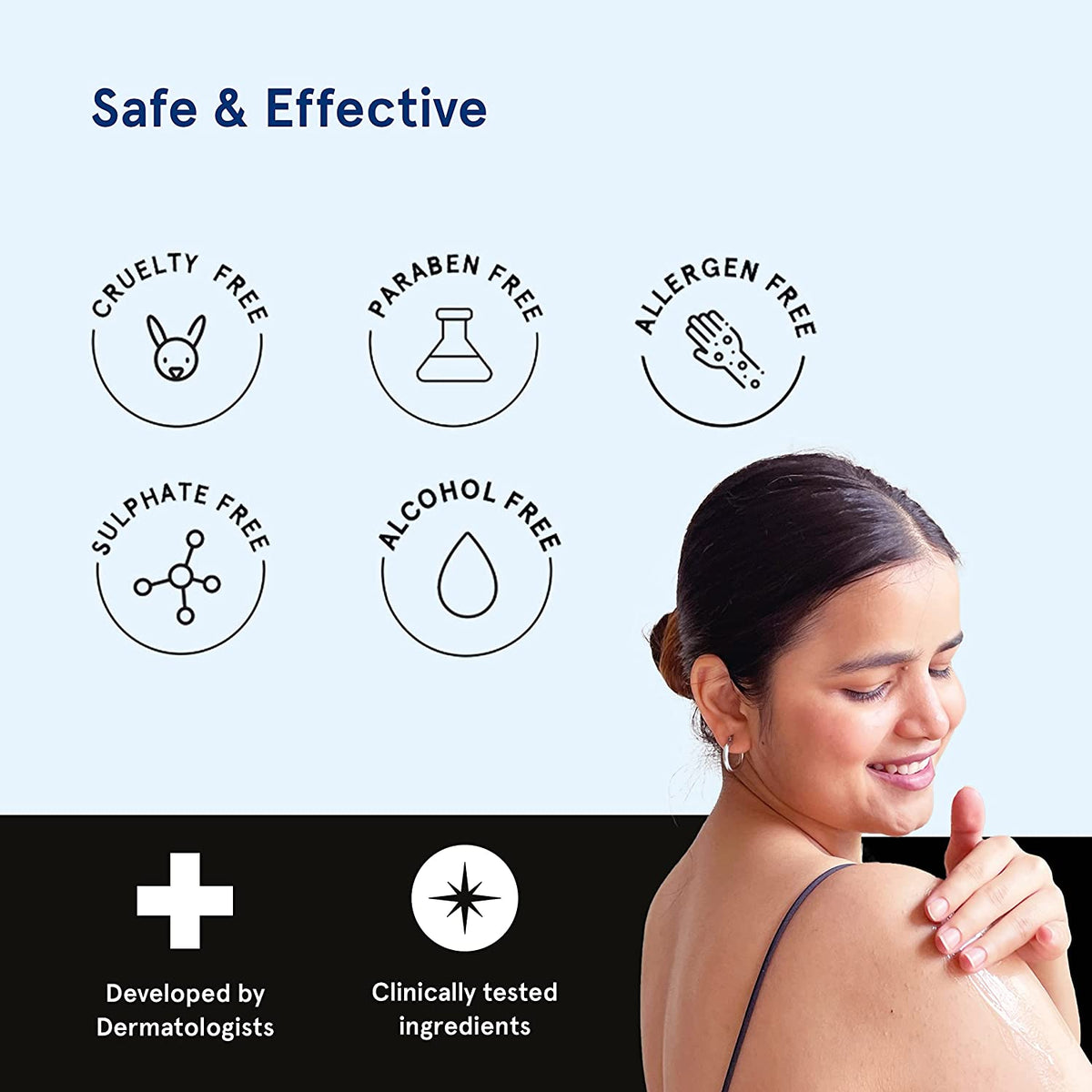 Back Acne Kit - 1% Salicylic Acid Body Wash & 10% Niacinamide Body Lotion- For Soft Skin | BWS9 - view 6