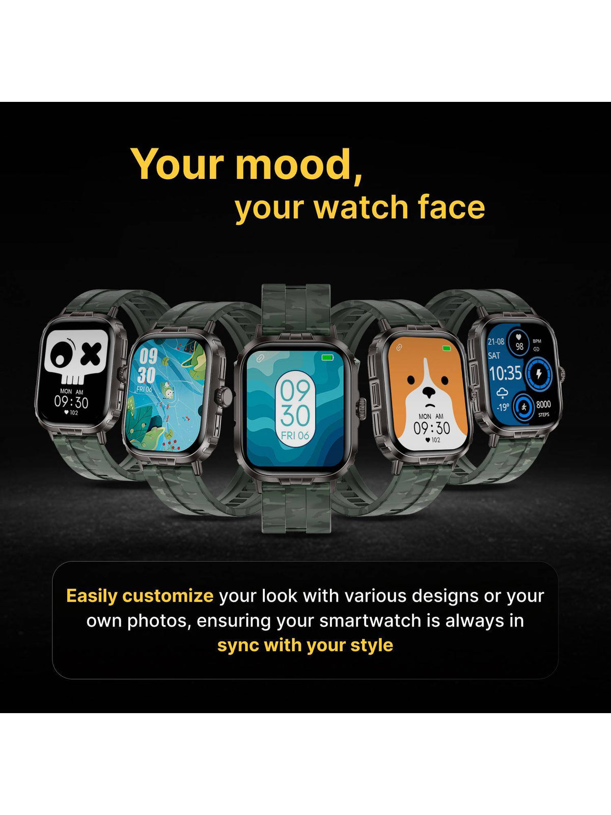 iConnect Go+ 1.83"(4.64 cm) Display & Metallic Body, BT Calling Smartwatch TWIXW1003T | W92 - view 5
