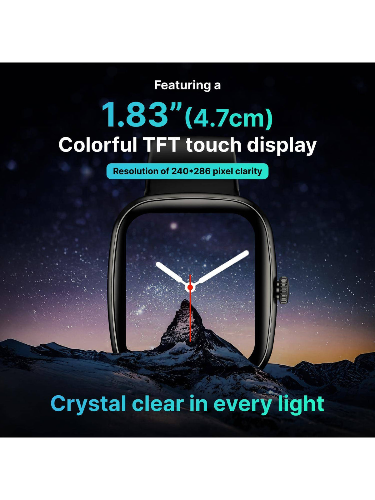 iConnect Calling Ace 1.83"(4.64 cm) Display & BT Calling Smartwatch Unisex TWIXW1100T | W92 - view 3