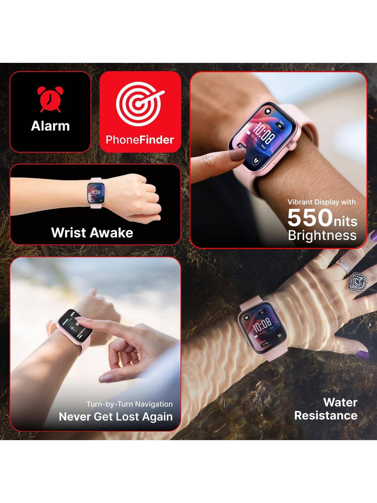 iConnect Navigator 1.83"(4.6cm) Display & BT Calling Smartwatch For Unisex TWIXW901T | W92 - view 3