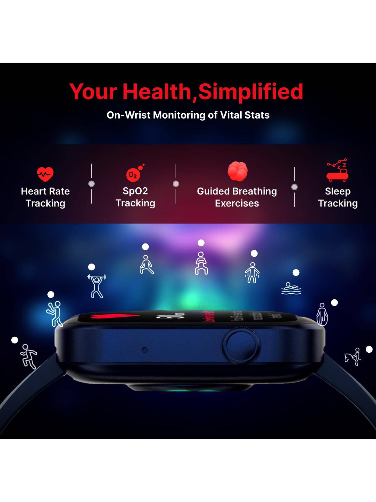 iConnect Navigator 1.83"(4.6cm) Display & BT Calling Smartwatch For Unisex TWIXW902T | W92 - view 4