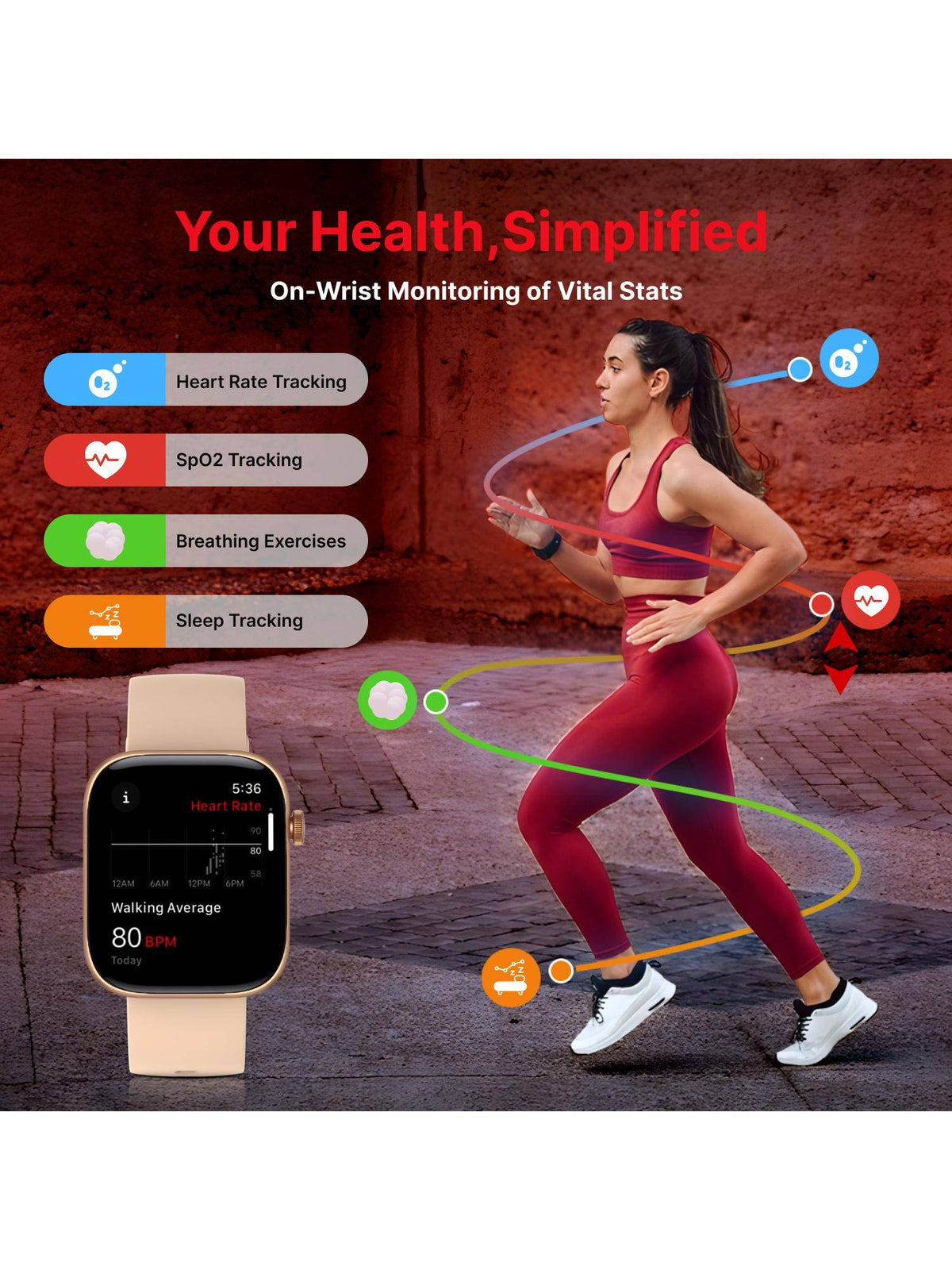 iConnect Navigator 1.83"(4.6cm) Display & BT Calling Smartwatch For Unisex TWIXW903T | W92 - view 4