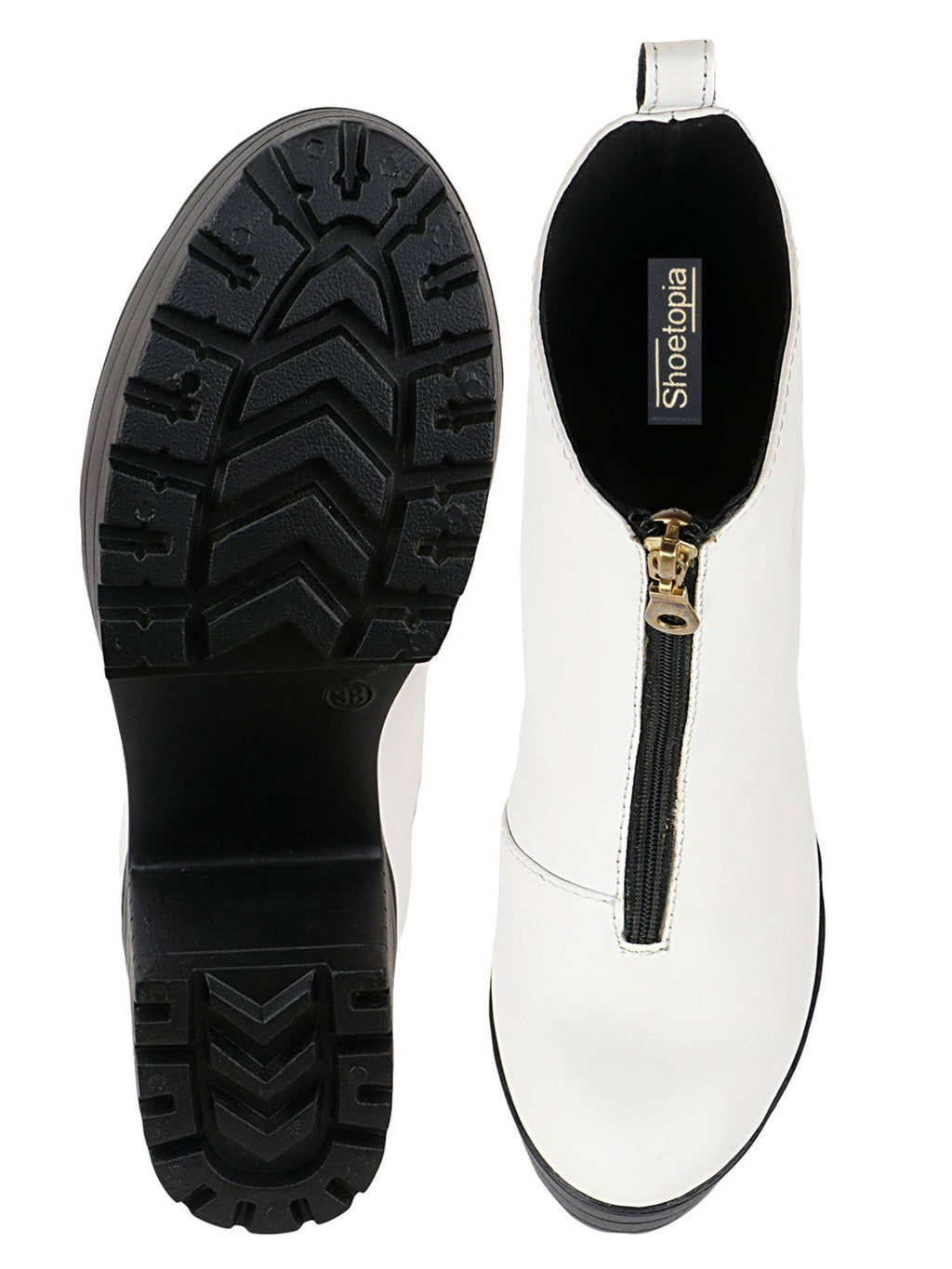 Women Solid Black Boots | BT61 - view 10