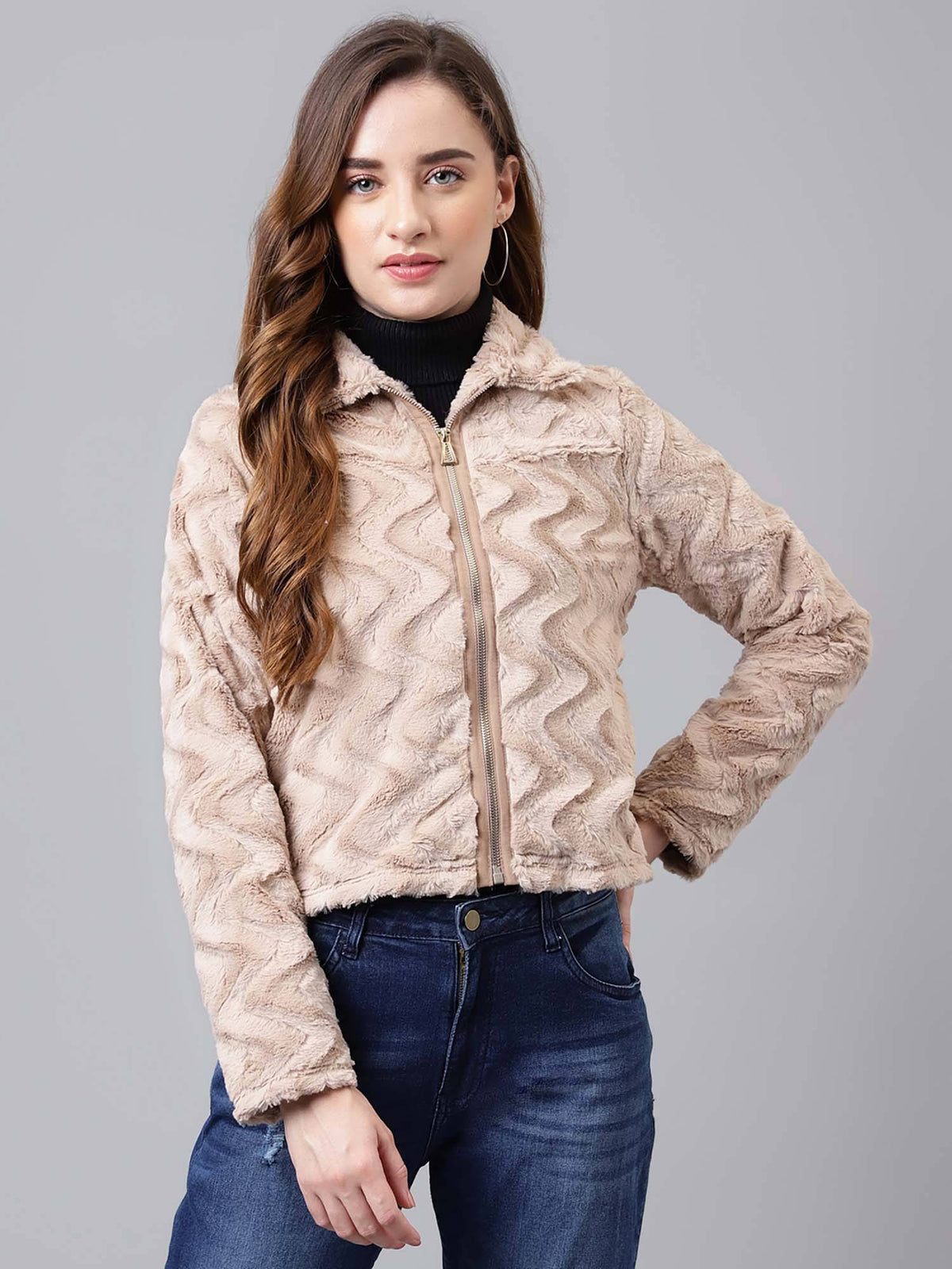 Women Olive Casual Solid Jacket | JC78 - view 6