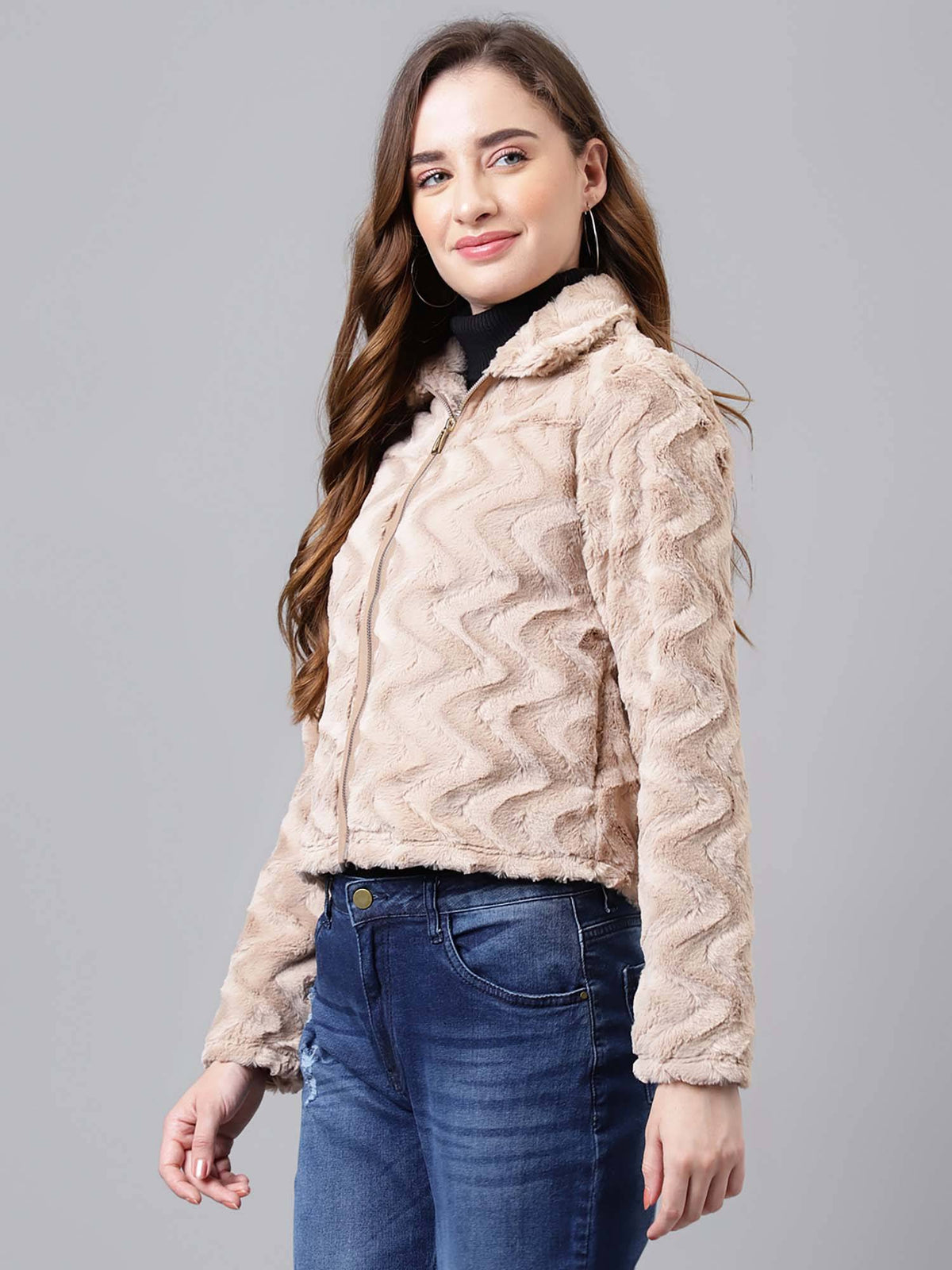 Women Olive Casual Solid Jacket | JC78 - view 7