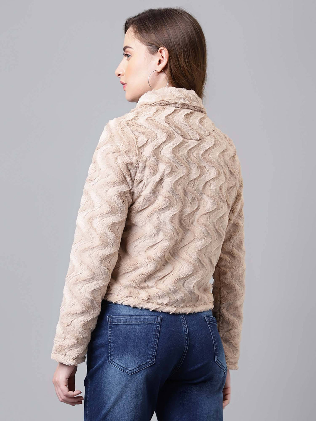 Women Olive Casual Solid Jacket | JC78 - view 8