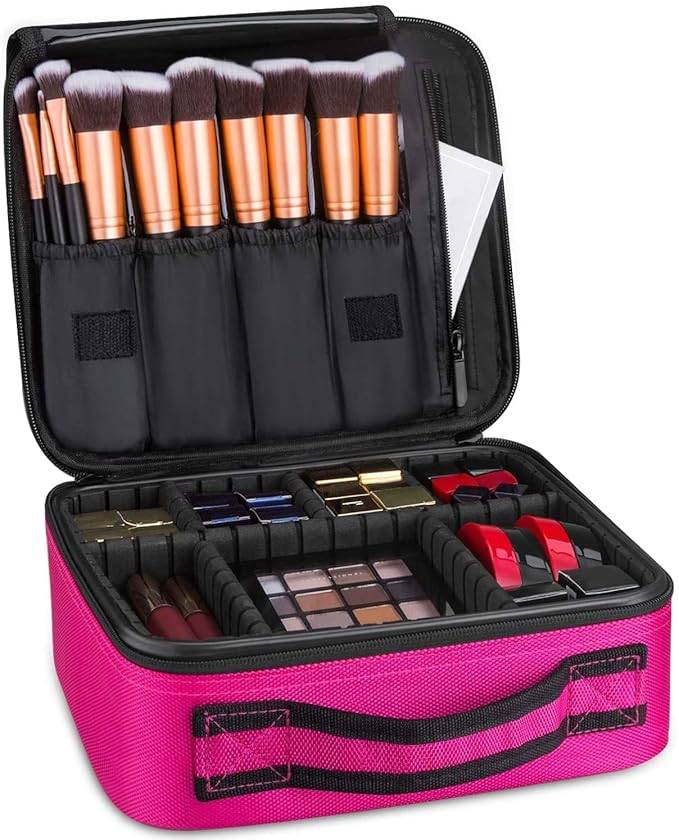 Makeup Cosmetics Storage case with adjustable compartment - Multicolor | T32 - view 1
