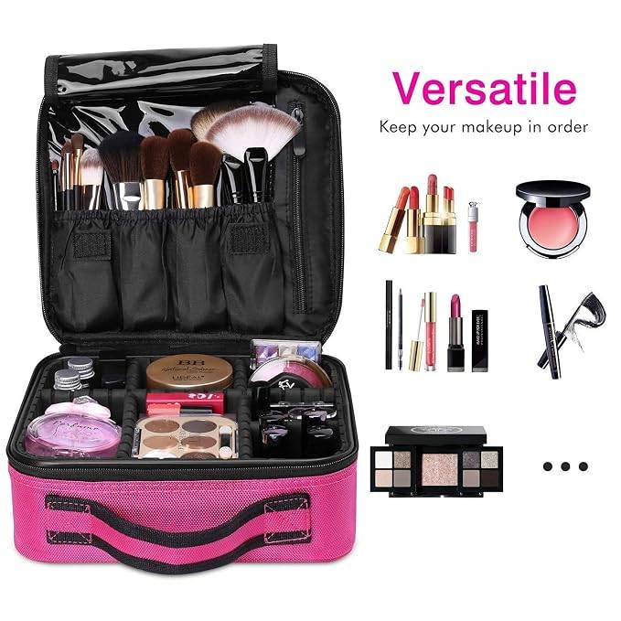 Makeup Cosmetics Storage case with adjustable compartment - Multicolor | T32 - view 3