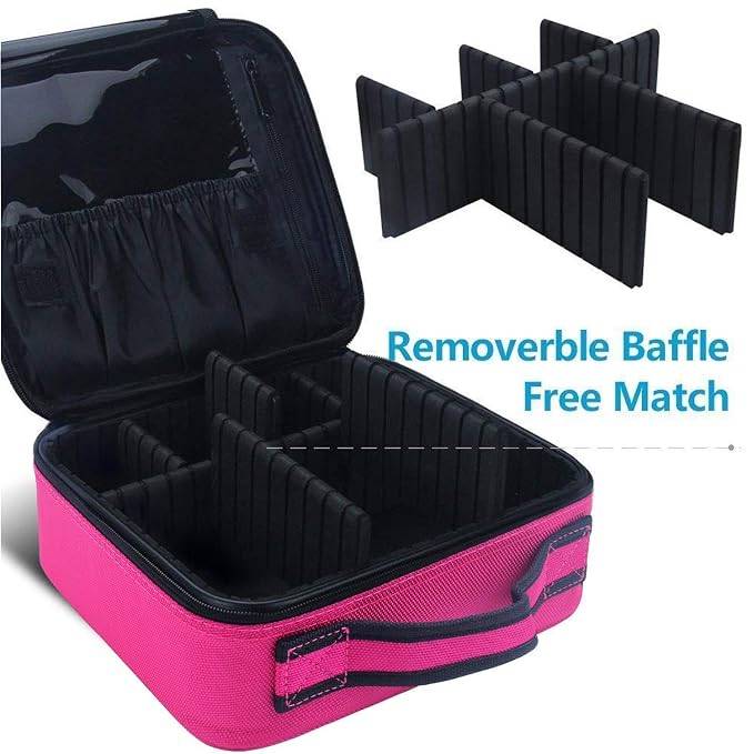 Makeup Cosmetics Storage case with adjustable compartment - Multicolor | C83 - view 5